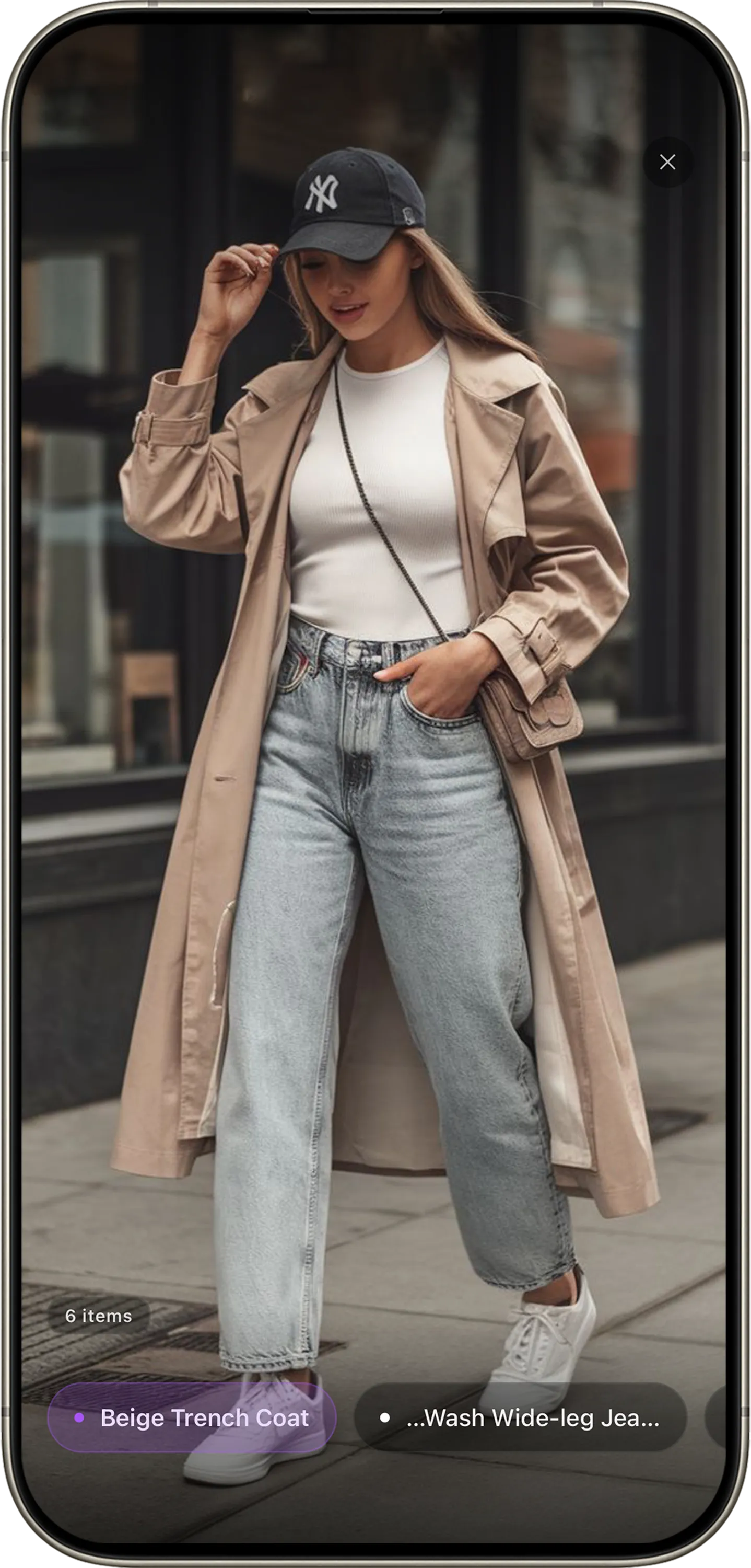 Remode screenshot: a photo search with detected pieces and shoppable results