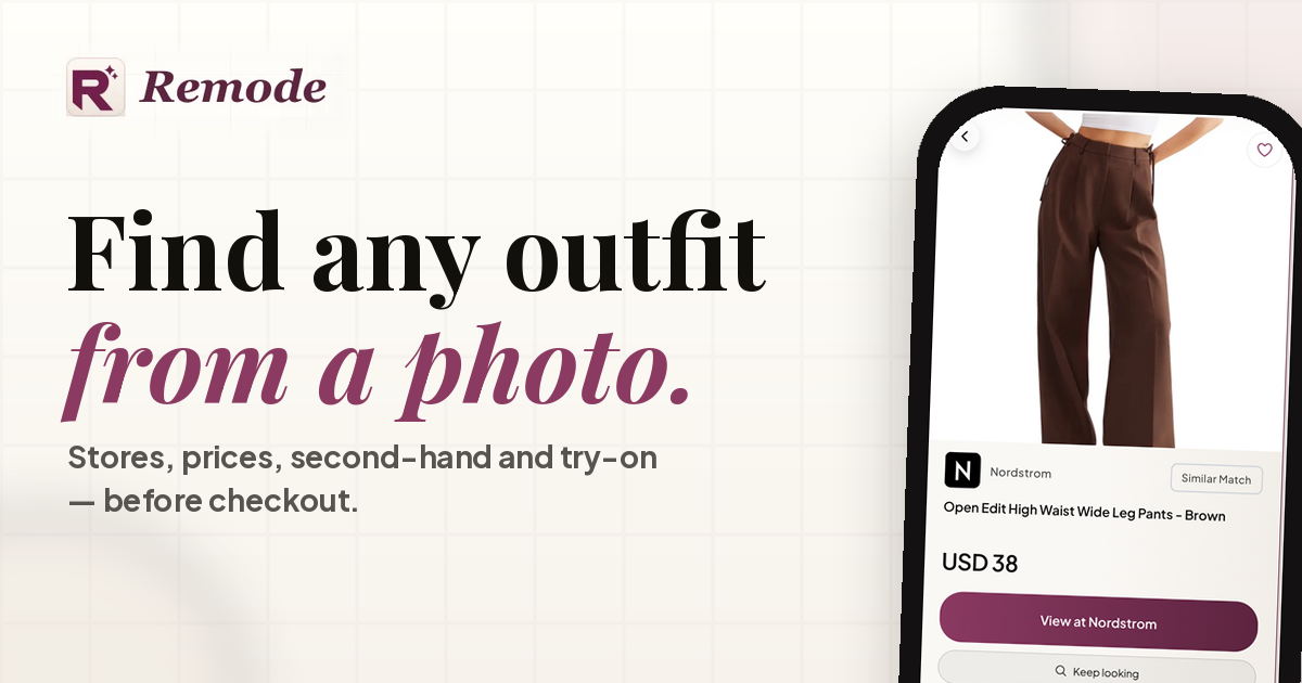 Remode — Every piece from one photo