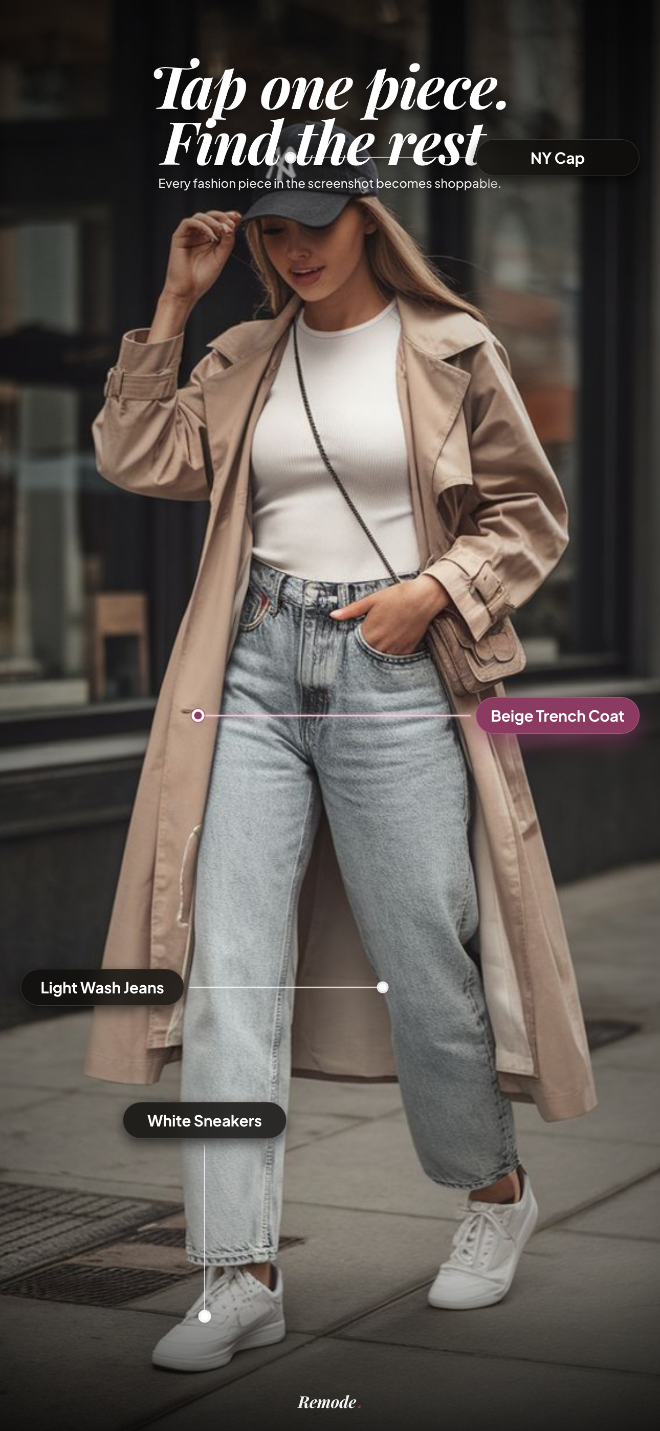 Remode lets you tap one piece from a full outfit
