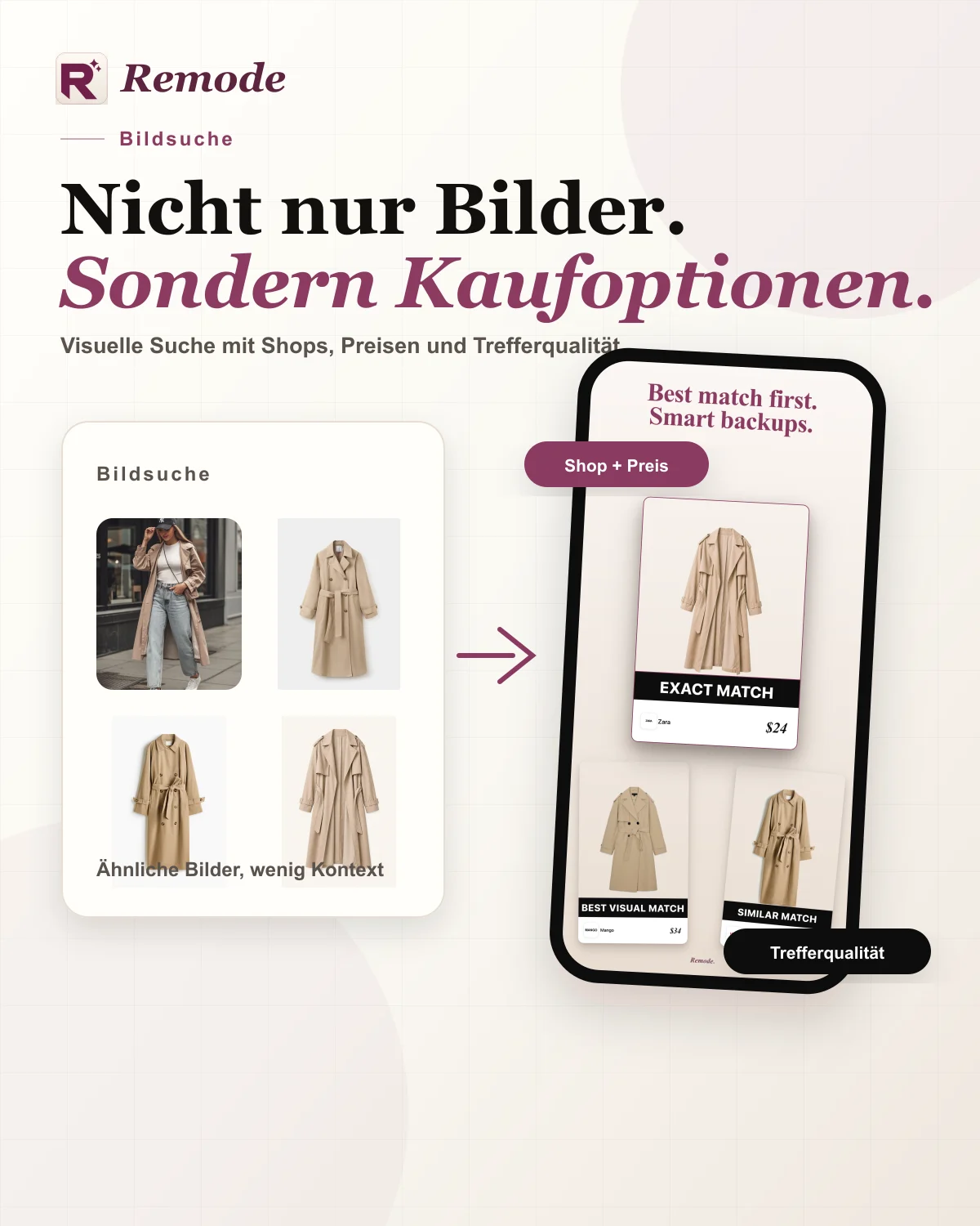Remode macht visuelle Kleidungssuche kaufbar