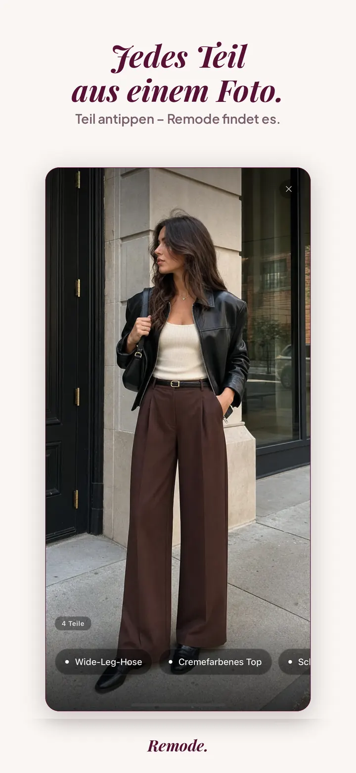 Der Remode-Picker: jedes erkannte Teil aus einem Outfit-Foto