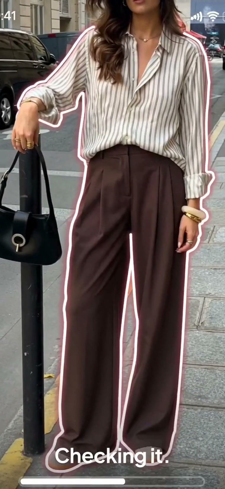 Remode app flow showing a fashion search result